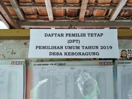 DAFTAR PEMILIH TETAP PEMILU 2019